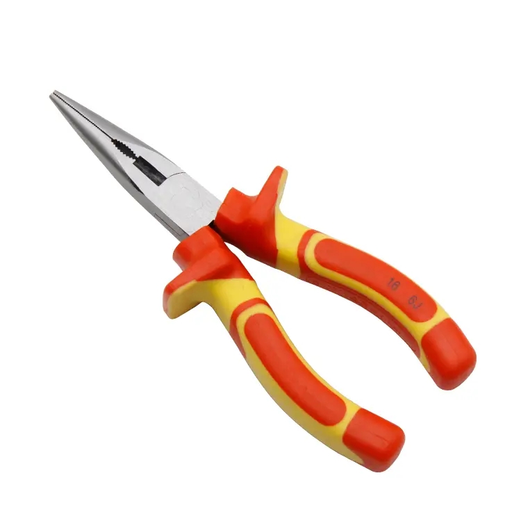 VDE long nose cutting pliers