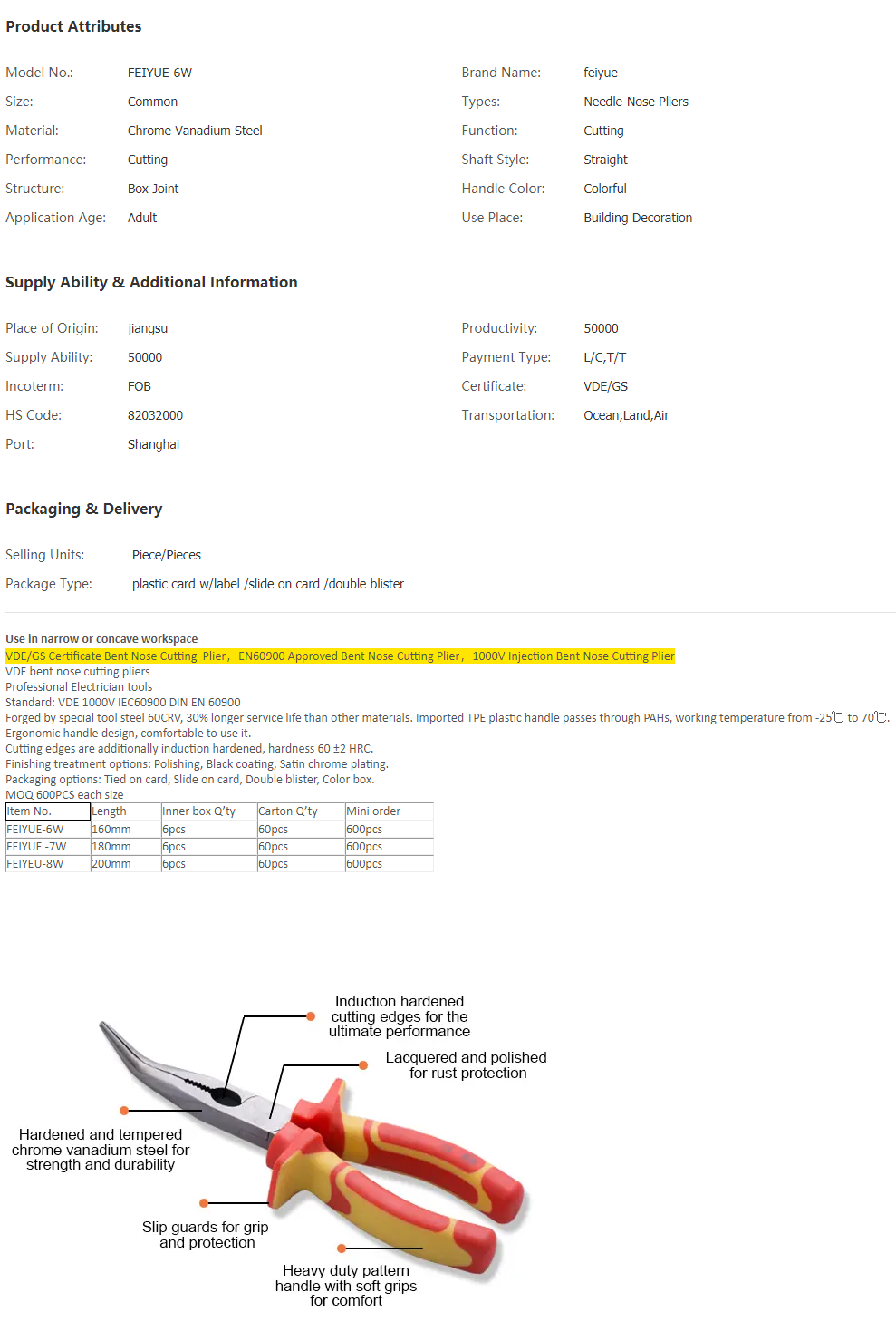 China VDE bent nose cutting pliers, High Quality V.png