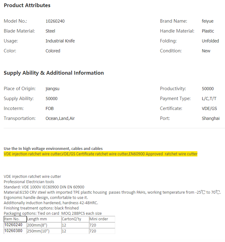 China VDE injection ratchet wire cutter, High Qual.png
