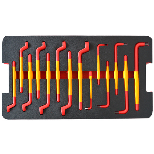 VDE 14pcs ring wrench and hex key